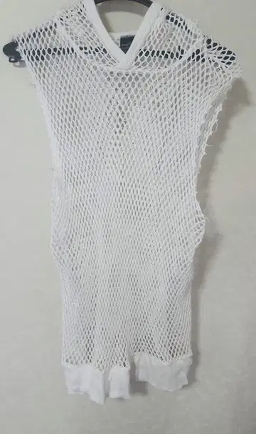 넘버나인 NUMBER NINE 메쉬 후드티 슬리브리스 드림기