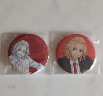 도쿄 리벤저스 사노 만지로 슬래시 기프트 캔뱃지 2개