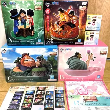 원피스 제일복권 드라마틱 메모리즈 피규어 4종 세트 덤 포함