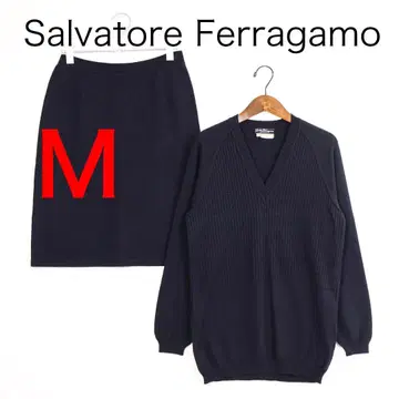 H6124-92 살바토레 페라가모 하이 게이지 니트 셋업