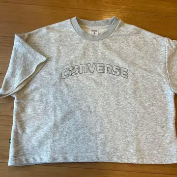 CONVERSE 그레이 반팔 T셔츠 M