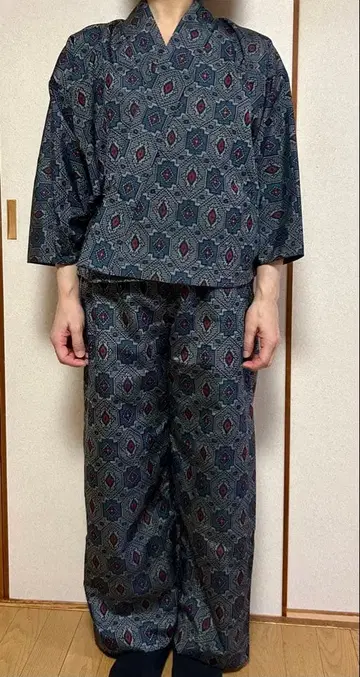 기모노 리메이크 작업복 오시마 명주 순수 실크 핸드메이드 여성용