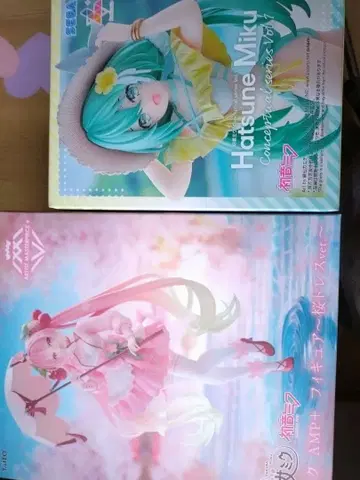 하츠네 미쿠 벚꽃 피규어 SEGA [ 2세트 ]