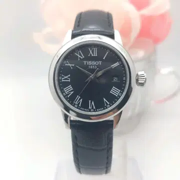 [하자품] 티쏘 쿼츠 여성용 데이트 라운드 손목시계 관648e-2