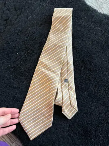 STEFANO RICCI 넥타이 실크 100% 스트라이프 이탈리아제