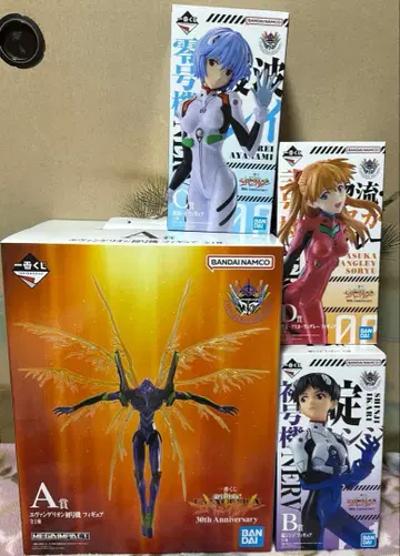 반다이 1번 복권 에반게리온 30th A B C D상 4개 세트