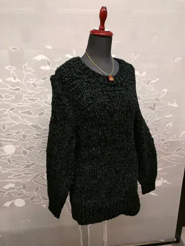 싱크 웨이브 기모노로 만든 SILK 100% 스웨터 ML 사이즈