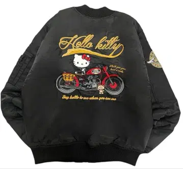 헬로키티 MA-1 자켓 바이크 패턴 아우터 남성용 여성용