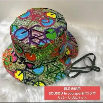 미사용 새상품 SOUSOU 르꼬끄 스포르티브 콜라보 리버서블 햇