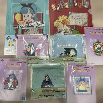 드래곤볼 제일복권 복조리 파우치 러버 모듬 문구 모듬