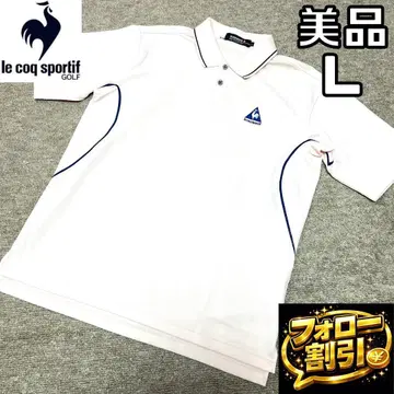 [팔로우 할인] 새상품급 르꼬끄골프 남성용 피케 셔츠 L 사이즈 벚꽃색