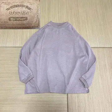 90s 세인트 존스 베이 맨투맨 무지 슬릿 박스 베이지 L