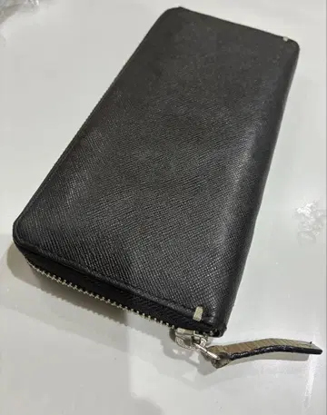 폴 스미스 블랙 라운드 지퍼 장지갑