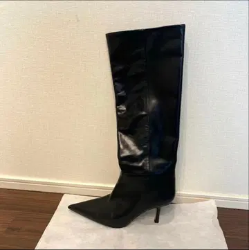 새상품급 ZARA 롱 부츠 가죽