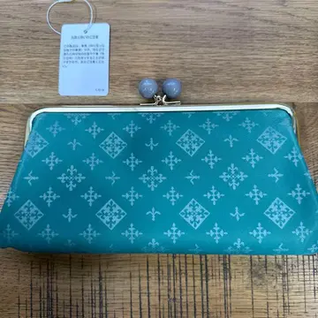 Daily russet 그린 가마구치 장지갑