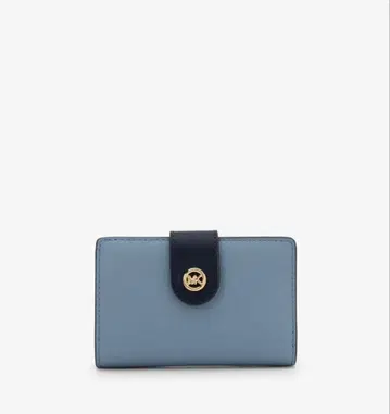 MICHAEL KORS 이단 접이식 지갑 라이트 블루