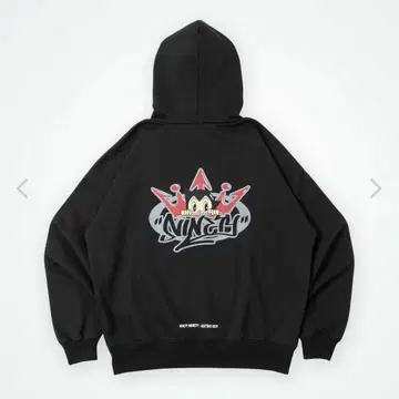 9090 x 철완 아톰 9090 OG 로고 후디 블랙 M