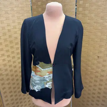 블랙 전통 예복 기모노 리메이크 자켓