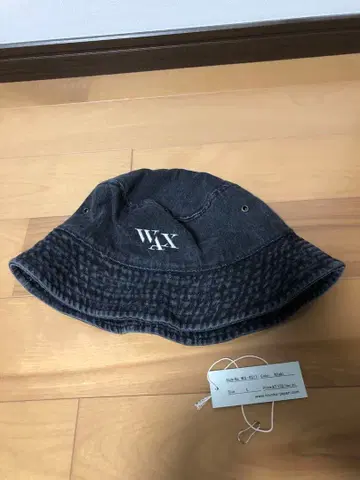 ( 새상품 26SS ) WAX 데님 버킷햇 L/XL 블랙