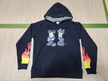 레어 VANS x 디즈니 콜라보 미키 미니 후드티 여성용