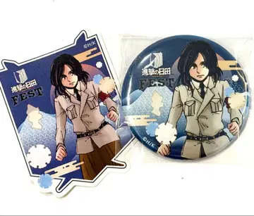 [ 한정판 ] 진격의 거인 히타 페스티벌 캔뱃지 스티커 피크 세트 판매