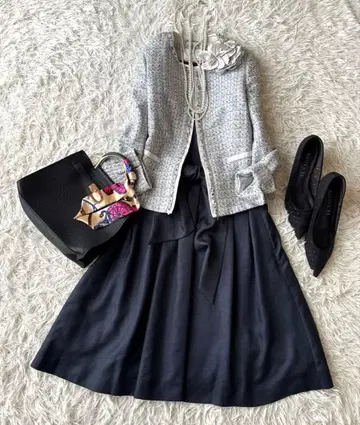 23구 트위드 자켓 셋업 S~M 졸업식 입학식 세레모니