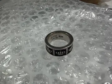 저스틴 데이비스 크라운 모티브 반지 925 실버 9호