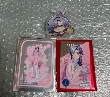 니지산지 8th 메탈 카드 아크릴 블록 부품 클리어 카드 밀라노