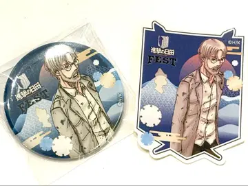 [한정판] 진격의 거인 히타 페스티벌 캔뱃지 스티커 지크 세트 판매