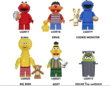 세서미 스트릿 레고 미니 피규어 호환품 6세트