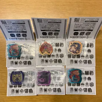 몬스터 헌터 캐릭터 마그네트 6개 세트