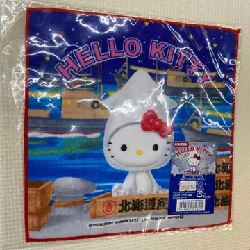 산리오 헬로키티 손수건 지역 한정 키티 홋카이도 레트로 한정판 헤이세이