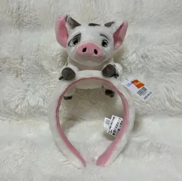 홍콩 디즈니 모아나 푸아 돼지 머리띠 택 포함 새상품