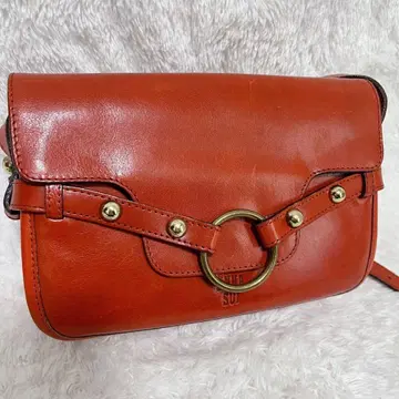 y2k ANNA SUI 안나수이 가죽 숄더백 레드