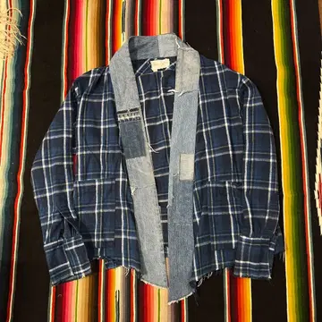 Grag Laurn 데님 절개 KIMONO 자켓 3