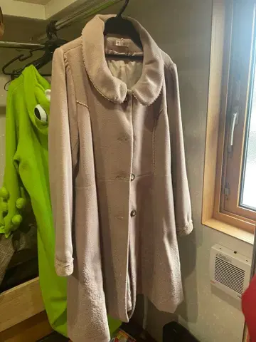 axes femme 옅은 핑크 롱 코트