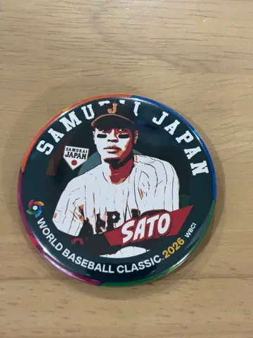 WBC 사무라이 재팬 캔뱃지 한신 타이거즈 사토 테루아키