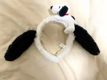 스누피 귀 달린 머리띠