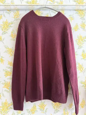 UNIQLO 버건디 긴팔 니트 XL