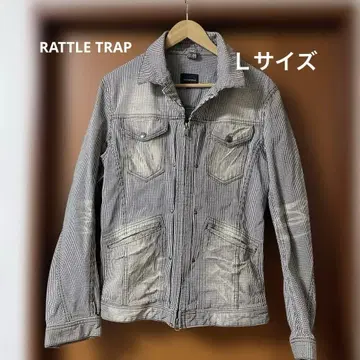 라틀트랩 하운드투스 체크 패턴 데님 자켓