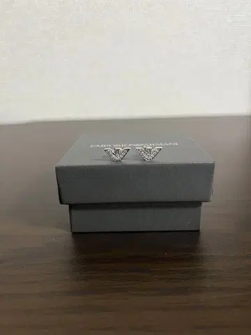 EA 엠포리오 아르마니 귀걸이 로고 스톤