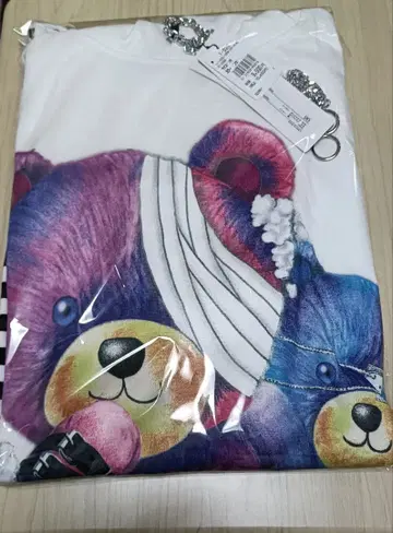 반팔 후드티 곰 M 사이즈 semantic design 미개봉