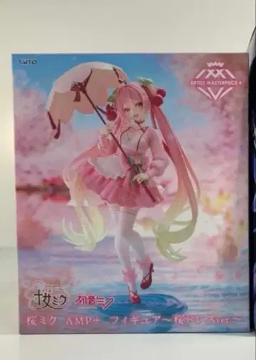 벚꽃 미쿠 AMP+ 피규어 벚꽃 드레스ver 하츠네 미쿠