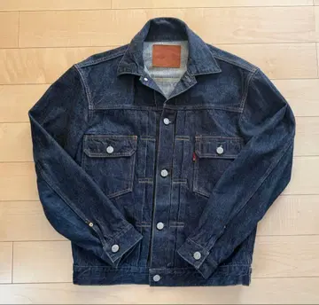 새상품급 풀카운트 G 재킷 38 세컨드 사용감 적음 짙은 파랑 인디고