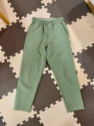 wrapin nine9 민트 그린 허리밴딩 캐주얼 팬츠