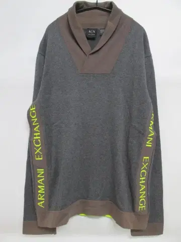 ARMANI EXCHANGE 숄카라 코튼 니트 풀오버 L