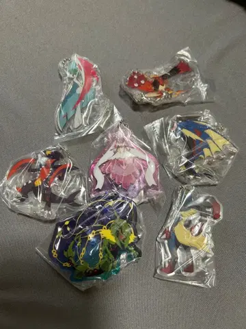 포켓몬 플라스틱 키링 7개 세트