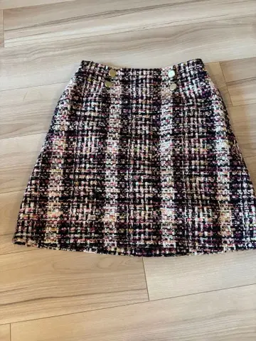 TOCCA 멀티 컬러 트위드 타이트 스커트