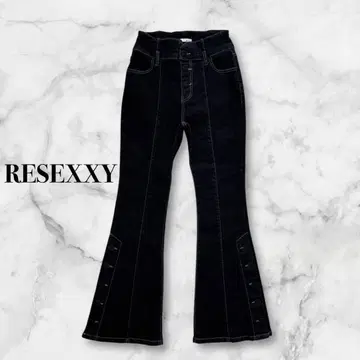 RESEXXY 하이웨스트 플레어 부츠컷 데님