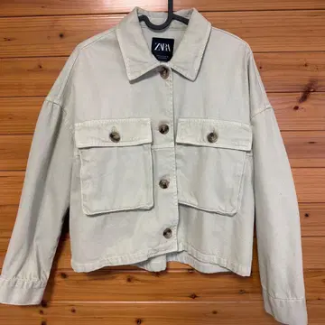 ZARA 민트 그린 데님 자켓